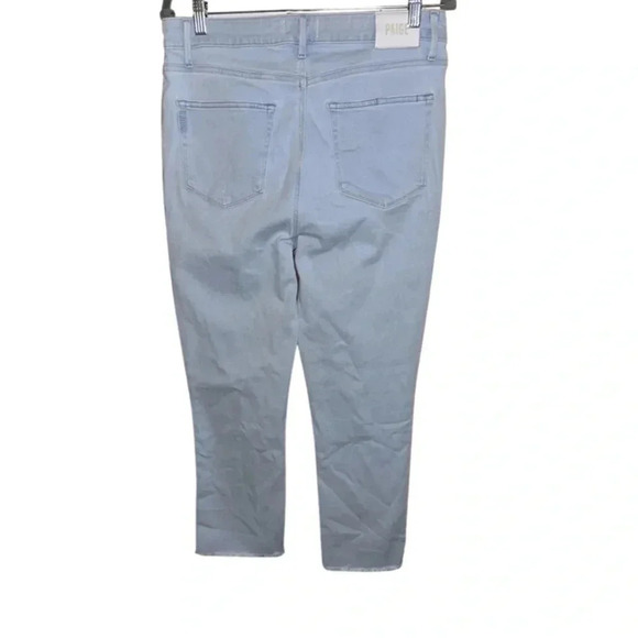 Paige Cindy Crop Light Wash Kokomo Live Hem Jeans Size 31 - Picture 9 of 12